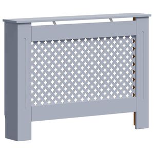 vidaXL Cobertura de radiador 112x19x81,5 cm MDF antracite