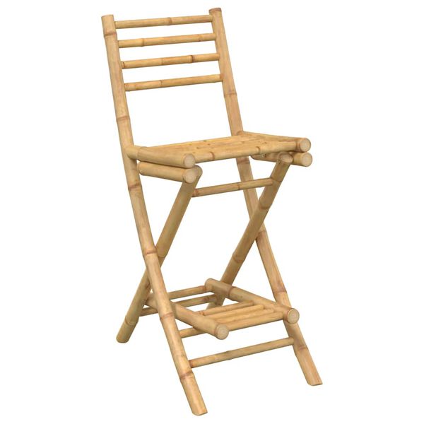 vidaXL Banquetas de Bar Externas c/ Apoio para P&eacute;s 2p&ccedil;s Dobr&aacute;veis