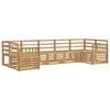 vidaXL Conjunto de Sof&aacute;s para Exterior 7 pcs Branco