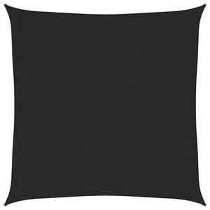 vidaXL Para-sol estilo vela 160 g/m&sup2; 2x2 m PEAD preto