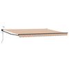 vidaXL Toldo Retr&aacute;til El&eacute;trico Azul e Laranja 5 x 3 m