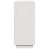 vidaXL Aparador 60x34x75 cm madeira de pinho maci&ccedil;a branco