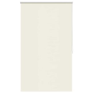 vidaXL Cortina de rolo blackout 84,4x175 cm, largura do tecido 80 cm, branco-creme