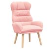 vidaXL poltrona Rosa 69 x 74 x 93 cm Tecido Sherpa