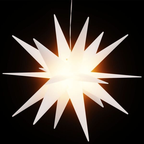 vidaXL Luz de Natal com LED dobr&aacute;vel 43 cm branco