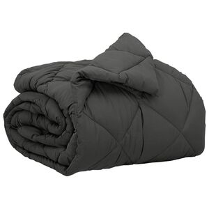 vidaXL Duvet de Ano Inteiro Antracite 135 x 200 cm Microfibra