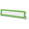 vidaXL Barra de segurança para cama de criança 2 pcs 150x42 cm verde