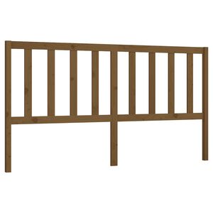 vidaXL Cabeceira de cama 206x4x100 cm pinho maci&ccedil;o castanho mel