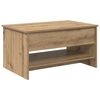 vidaXL Mesa de centro Carvalho Artesanal 80 x 50,5 x 41,5 cm