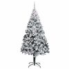 vidaXL &Aacute;rvore de Natal Artificial Branco 240 cm PVC, A&ccedil;o e Pl&aacute;stico