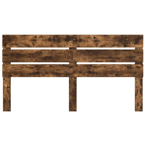 vidaXL Cabeceira Carvalho Defumado 200 cm Madeira processada