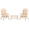 vidaXL 3 pcs conjunto lounge de jardim madeira de abeto maci&ccedil;a