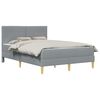 vidaXL Estrutura da Cama 140 x 190 cm Cinzento-claro