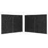 vidaXL Parede lateral com fecho p/ tenda de festas 2 pcs PE antracite
