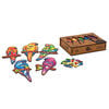 UNIDRAGON Puzzle de madeira 193 pcs Playful Parrots Medium 44x25 cm
