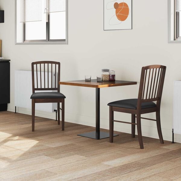 vidaXL Cadeiras de Jantar 2 pcs Marrom Claro 50 x 52,5 x 91 cm