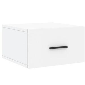 vidaXL Mesa de cabeceira montagem na parede 35x35x20 cm branco