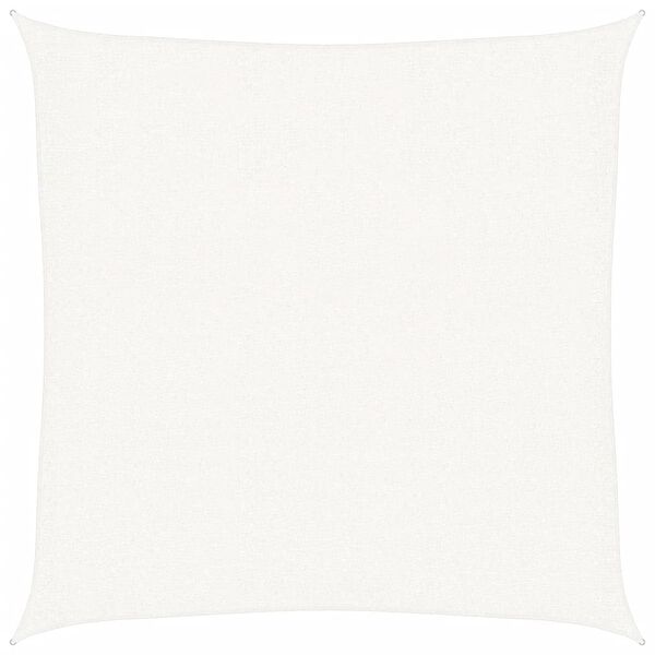 vidaXL Guarda-sol PEAD quadrado 2x2 m branco
