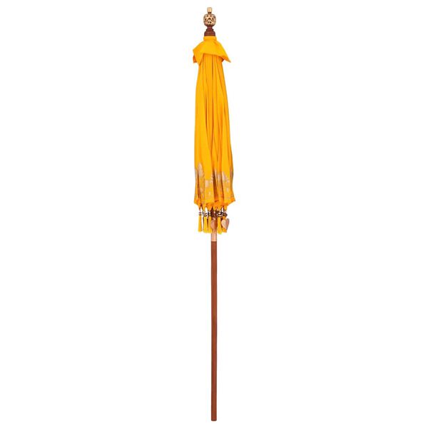 vidaXL Parasol Balin&ecirc;s Amarelo 185 x 185 x 260 cm