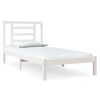 vidaXL Cama sem colch&atilde;o 90x200 cm madeira de pinho maci&ccedil;a branco
