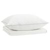 vidaXL Conjunto de Edred&atilde;o 90% Penas de Ganso FULDA 2 pcs 135 x 200 cm