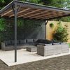 vidaXL 12 pcs conjunto lounge de jardim c/ almofad&otilde;es vime PE cinzento