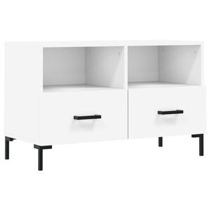 vidaXL M&oacute;vel p/ TV 80x36x50 cm madeira processada branco