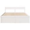 vidaXL Cama sem colchão 140x200 cm madeira de pinho maciça branco
