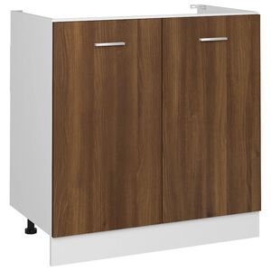 vidaXL Arm&aacute;rio inferior lava-loi&ccedil;a &ldquo;Lyon&rdquo; carvalho castanho