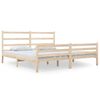 vidaXL Estrutura de cama 140x190 cm pinho maci&ccedil;o
