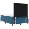 vidaXL Cama Box com colch&atilde;o Azul escuro 120 x 190 cm Veludo