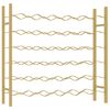 vidaXL Garrafeira para 36 garrafas metal dourado