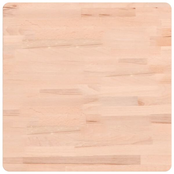 vidaXL Tampo de mesa quadrado 50x50x1,5 cm madeira de faia maciça