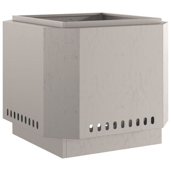 vidaXL Fogueira Sem Fuma&ccedil;a Castanho 58 x 58 x 51 cm A&ccedil;o