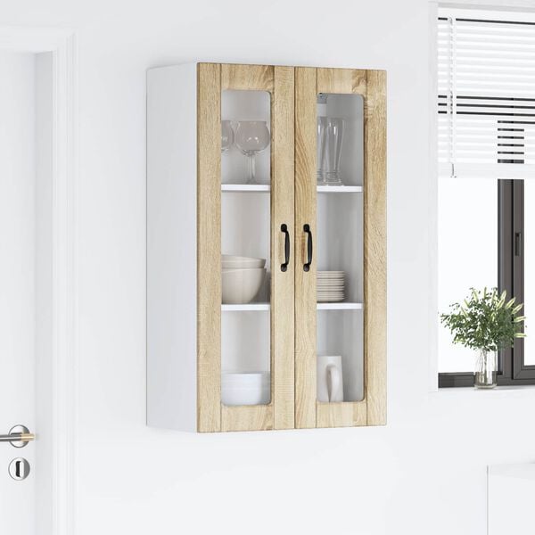 vidaXL Arm&aacute;rio de Cozinha com porta Carvalho Sonoma 60 x 31 x 100 cm