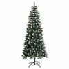vidaXL &Aacute;rvore de Natal Artificial Verde 180 cm PVC, Pl&aacute;stico e A&ccedil;o