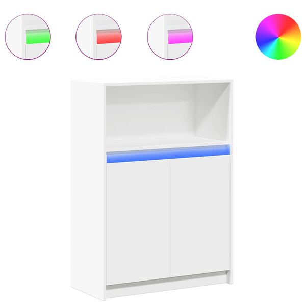 vidaXL Aparador 72x34x100 cm madeira processada branco
