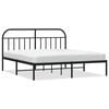 vidaXL Estrutura de cama com cabeceira 183x213 cm metal preto
