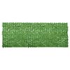 vidaXL Tela de varanda com folhas verdes 400x150 cm