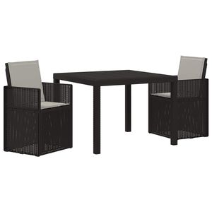 vidaXL Conjunto de Jantar para Jardim 3 unid. PP