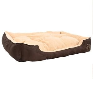 vidaXL Cama para c&atilde;o castanho e bege XXL
