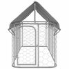vidaXL Canil de exterior com telhado 400x100x150 cm