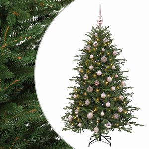 vidaXL &Aacute;rvore de Natal artificial com bolas 120 cm 150 LED