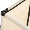 vidaXL Caixa de arrumação 105x34,5x45 cm tecido cor creme
