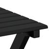 vidaXL Cadeira de baloi&ccedil;o com mesa dobr&aacute;vel &aacute;lamo maci&ccedil;o preto