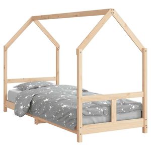 vidaXL Estrutura de cama infantil 80x200 cm madeira de pinho maci&ccedil;a