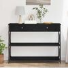 vidaXL Mesa de Console com gaveta Carvalho preto 100 x 28 x 75 cm