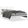 vidaXL Estrutura de cama com cabeceira 120x200 cm metal branco