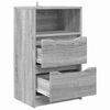 vidaXL Mesa-de-cabeceira com gaveta Cinza Sonoma 40 x 30 x 467 cm