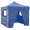 vidaXL Tenda dobr&aacute;vel 3 x 3 m azul com 4 paredes